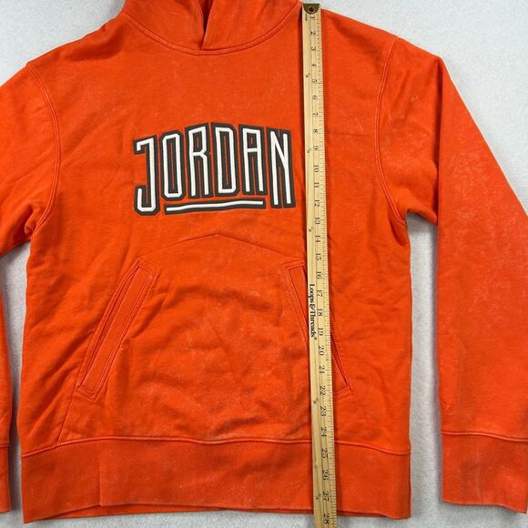 Nike Jordan Sport DNA Hoodie Men M Orange Sweat shirt Streetwear Basketball NWOT - Picture 7 of 10